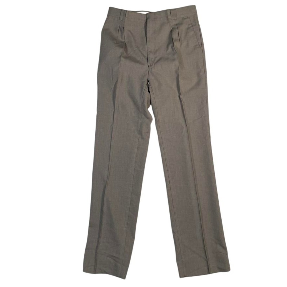 Vintage Angels Flight Dress Pants Mens 31x34 Brown Pleated Straight Made USA NOS